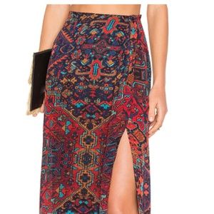 Stone Cold Fix Irony Skirt in Carpet Print